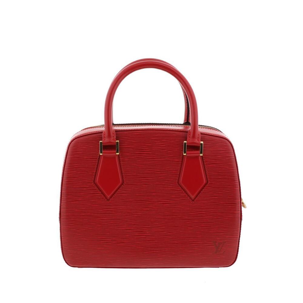 LOUIS VUITTON Sablon Epi Bag Handbag Castilian Red